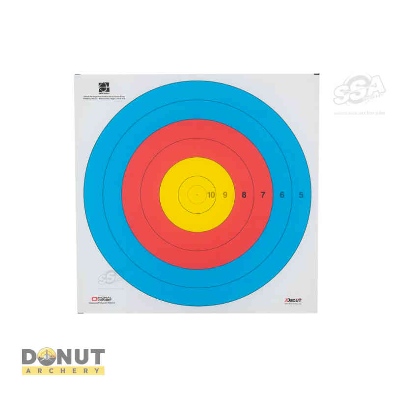 Blason tir à l'arc Fita 80Cm Avalon Mono Spot 10-5 Arc à poulie avec Numero (par 100)