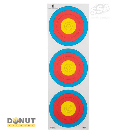 Blason tir à l'arc Fita Tri Spot 60Cm Decut Polyester