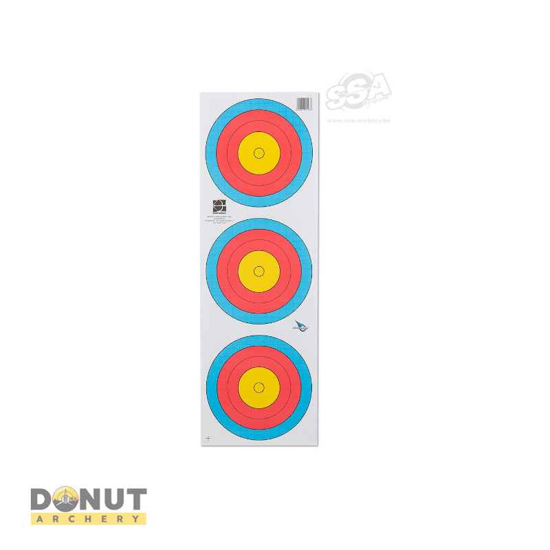 Blason tir à l'arc Fita Tri Spot 40Cm Arc à poulie Avalon