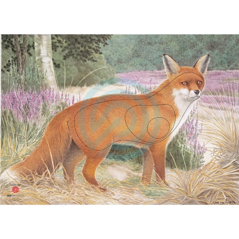 Blason Animalier tir à l'arc JVD Fox