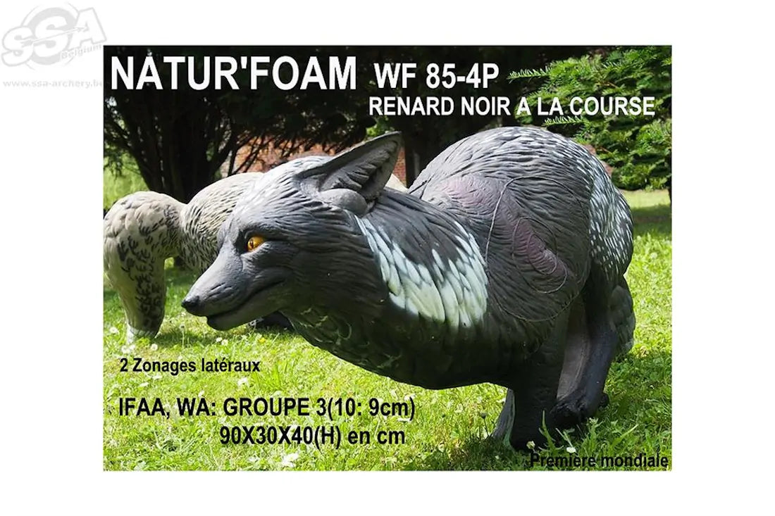 Cible 3D Natur Foam Black Fox - Running