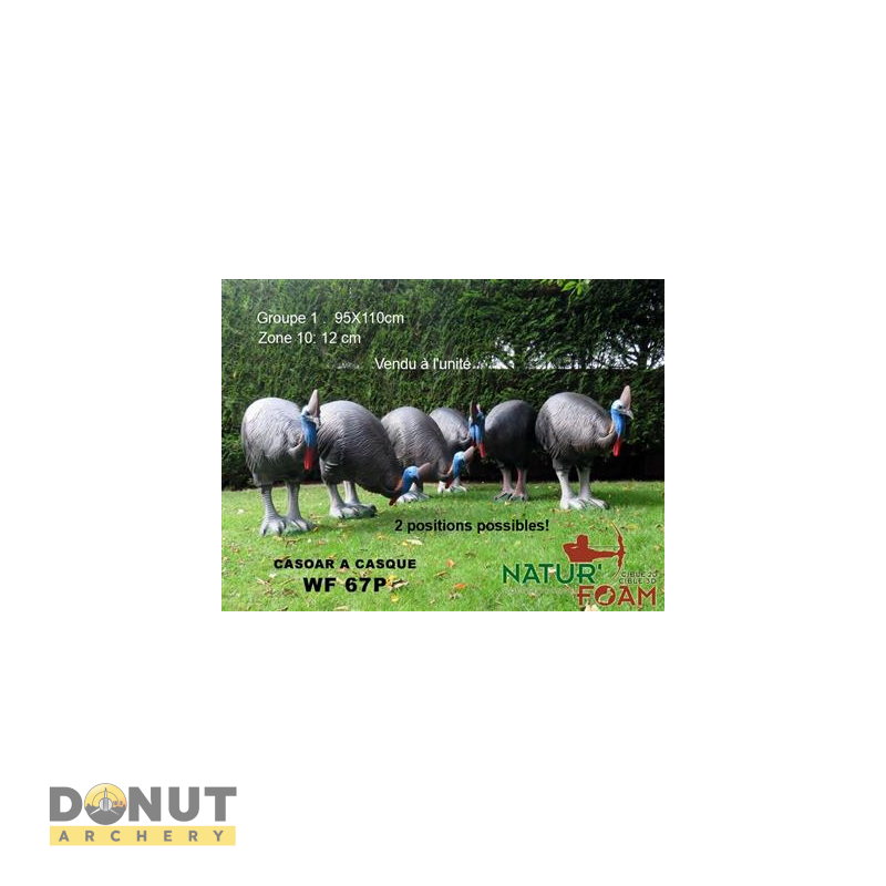 Cible 3D Natur Foam Cassowary