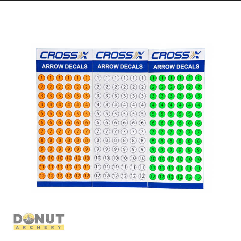 Numéros Autocollants Pour Flèches Cross X