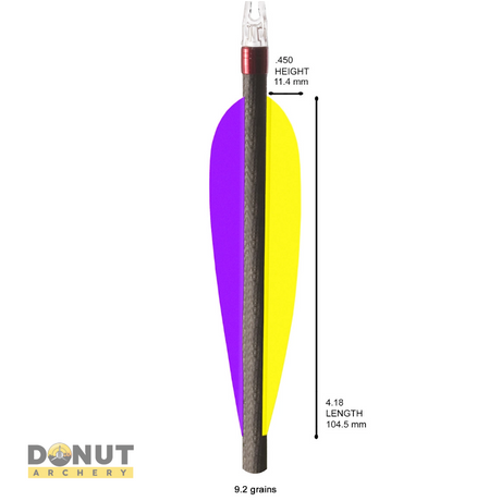 Plume de flèche Plastique Flex-Fletch FFP418 (par 100)