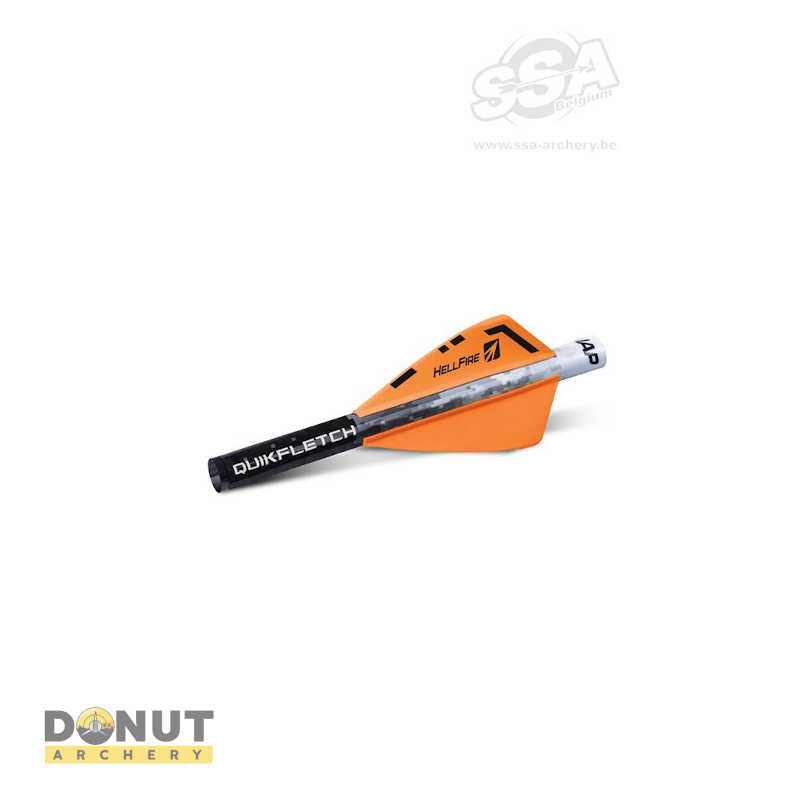 Plume de flèche Plastique NAP Quifletch Hellfire (Par 6)