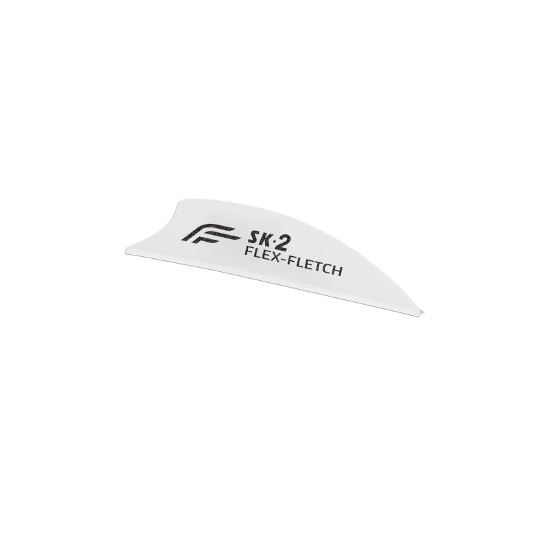 Plume Plastique Flex-Fletch SK2 blanc