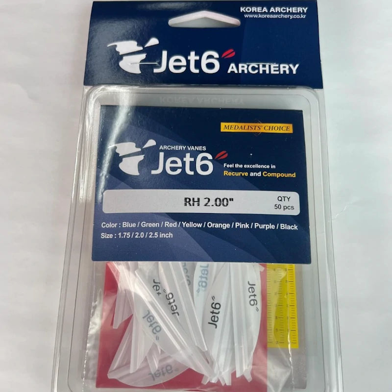 Plumes JET6 Archery Vane 2023 blanc