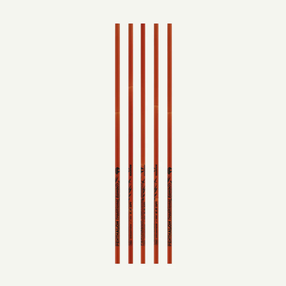 Tube nu pour flèche Bearpaw Penthalon Traditionnal Bamboo 6.2mm (par 12)