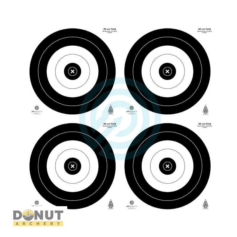 Blason tir à l'arc Ifaa JVD Field 4 X 20cm