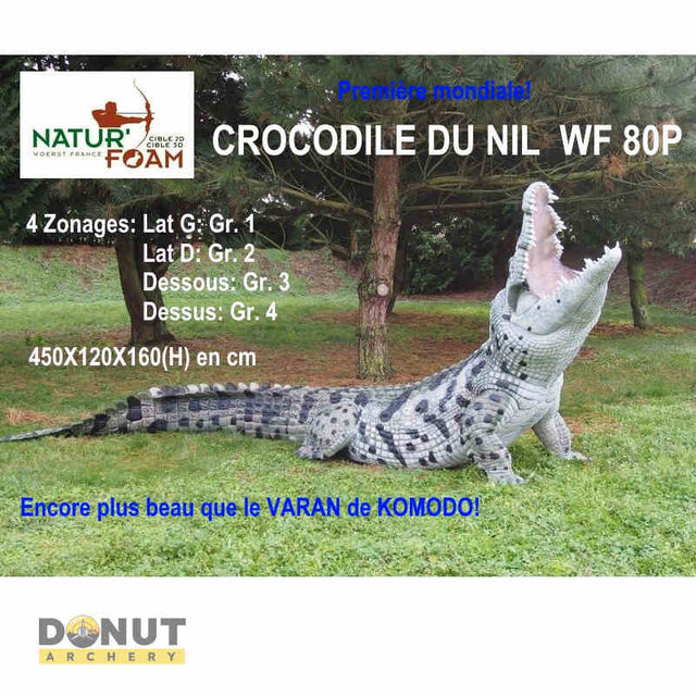  Cible-3D-Natur-Foam-Crocodile  