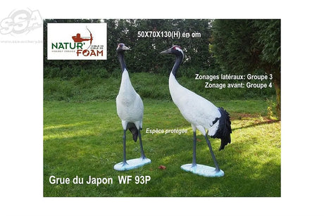 Cible 3D Natur Foam Japanese Crowned Crane