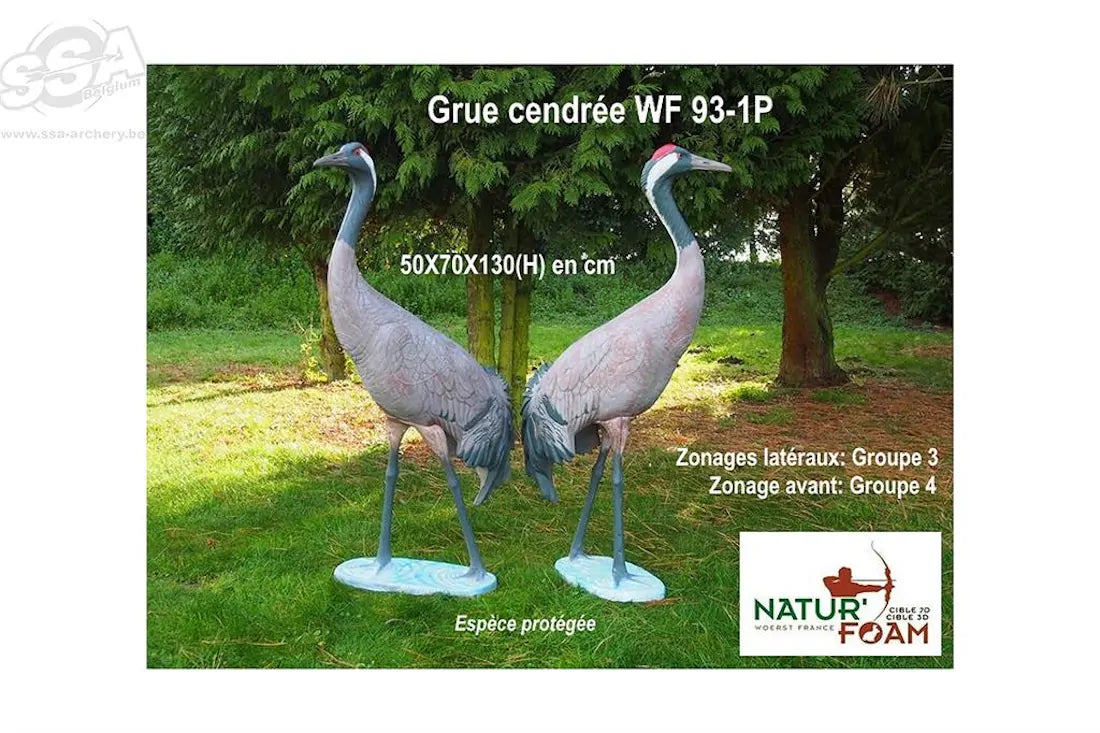 Cible 3D Natur Foam Red-Crowned Crane