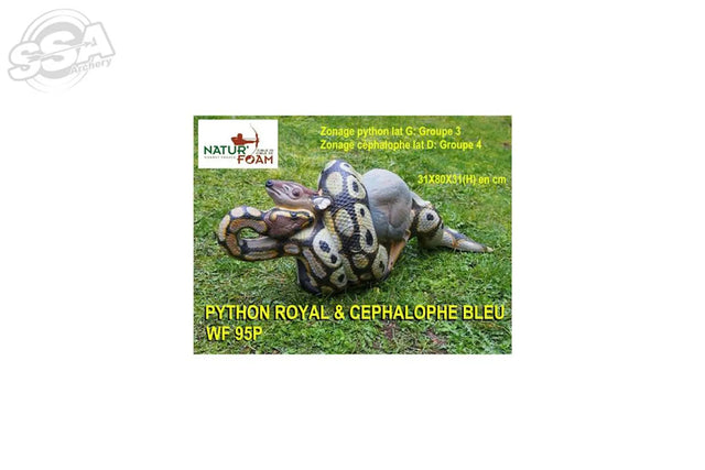  Cible 3D Natur Foam Royal Python &amp; Blue Cephalophus  