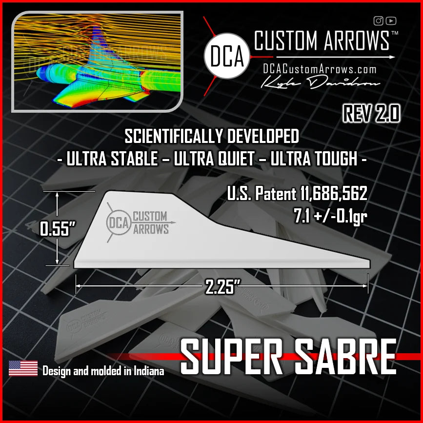 Plume de flèche Plastique DCA Super Sabre (par 100)