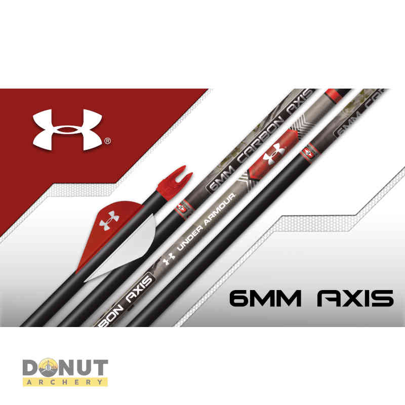 Fleches Carbone Easton AXIS UNDER ARMOUR par 6 Donut Archery