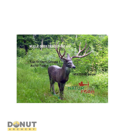 Cible 3D Natur Foam Mule Deer