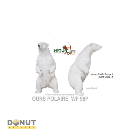 Cible 3D Natur Foam Polar Bear - Debout