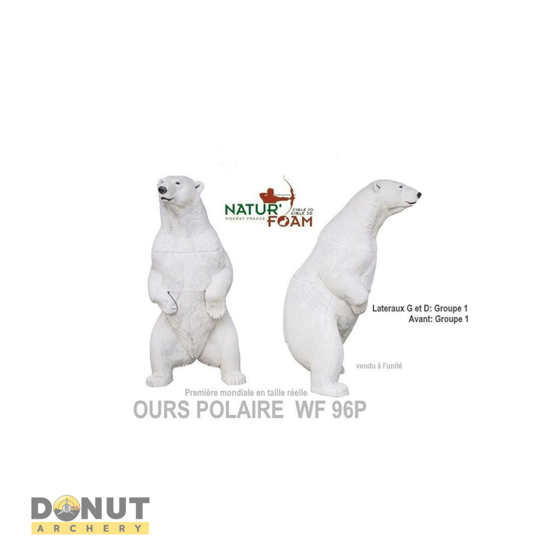 Cible 3D Natur Foam Polar Bear - Debout
