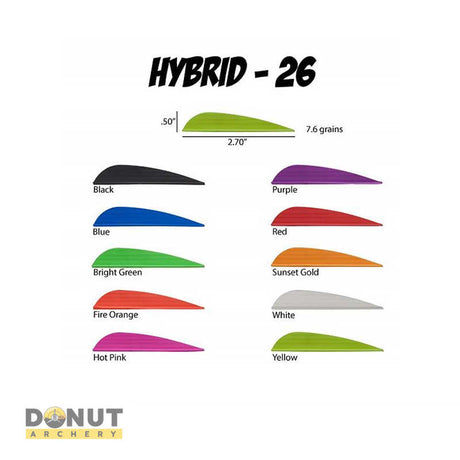 Plume de flèche Plastique AAE Hybrid 26