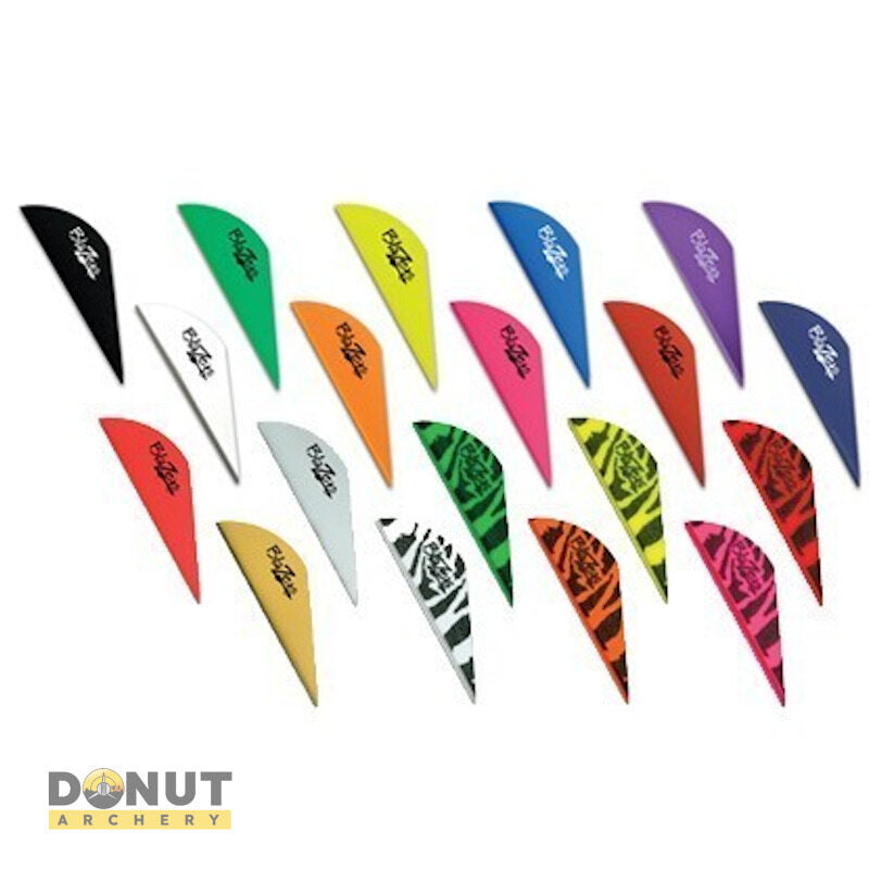 100 Plumes D'Empennage 2 Pouces Pour Flèches – Plastique Résistant, Parabolique, Pour Arc Classique & Compound, Multicolores