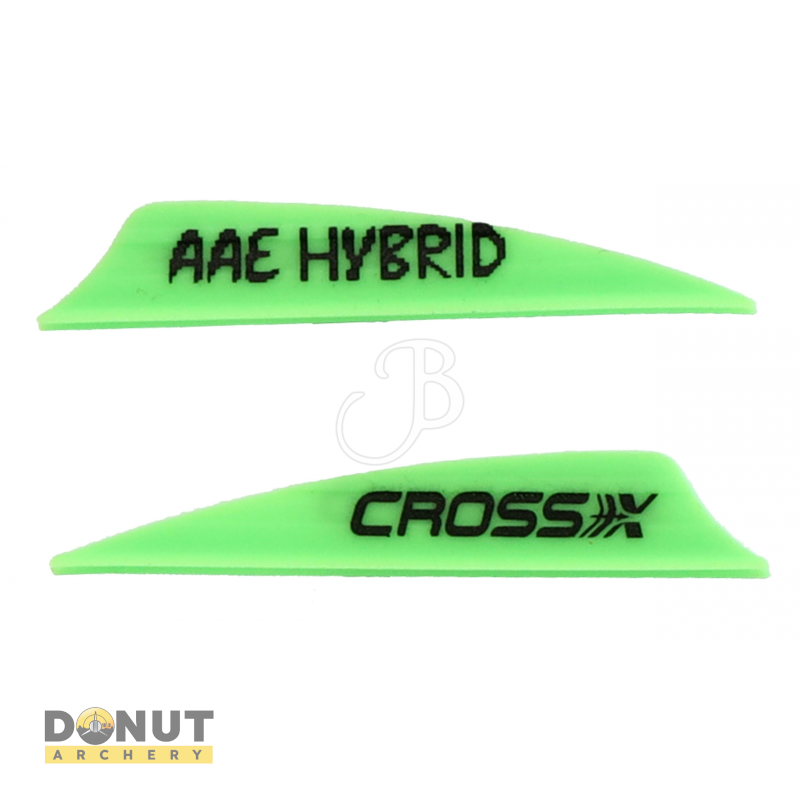 Plume Plastique Cross-X Hybrid (par 50)