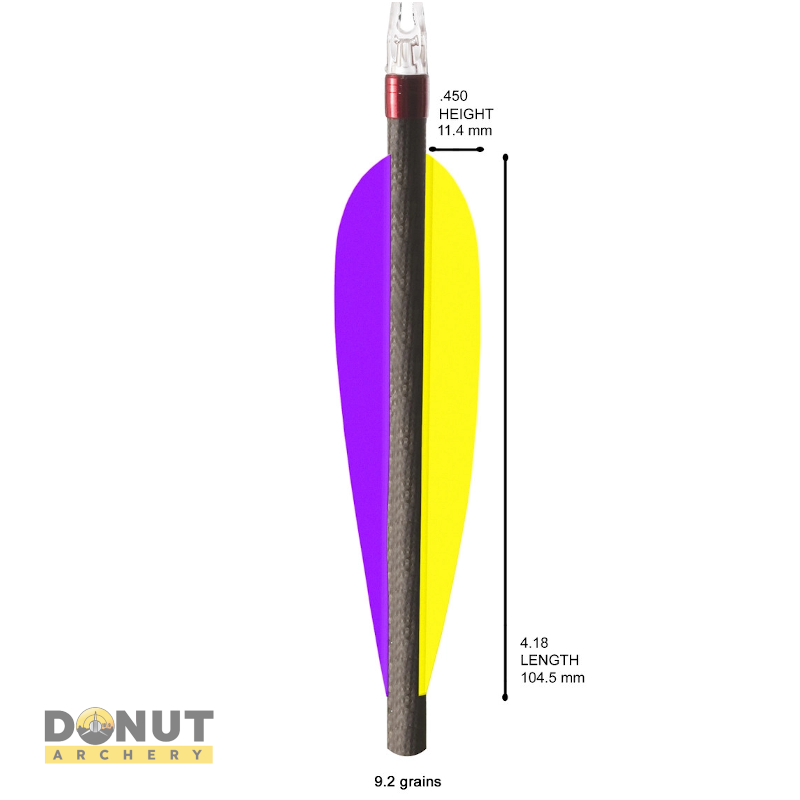 Plume Plastique Flex-Fletch FFP418 (par 100)