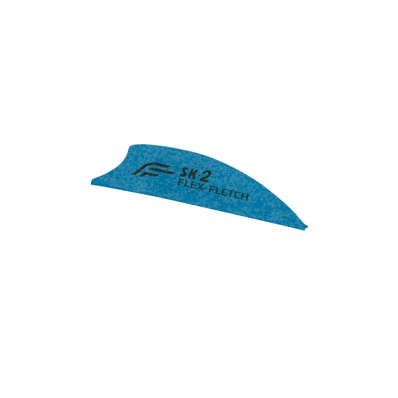 Plume Plastique Flex-Fletch SK2 bleu