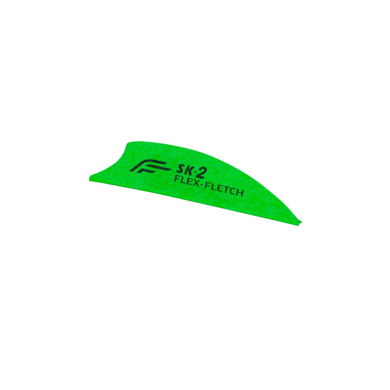 Plume Plastique Flex-Fletch SK2 vert