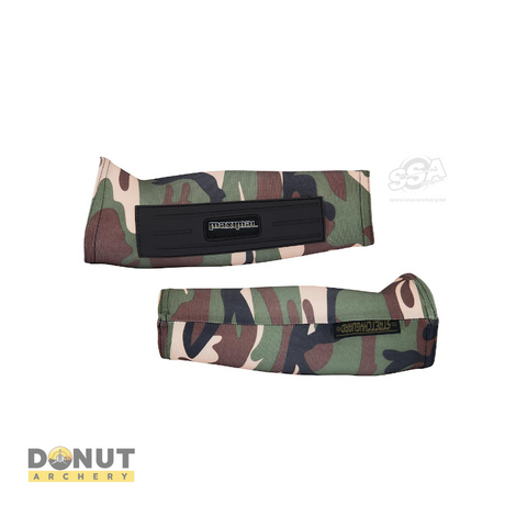 Garde-bras De Tir à L'arc En Cuir De Vache Et Nylon Camouflage Garde-bras De Tir à L'arc En Cuir De Vache Et Nylon Camouflage