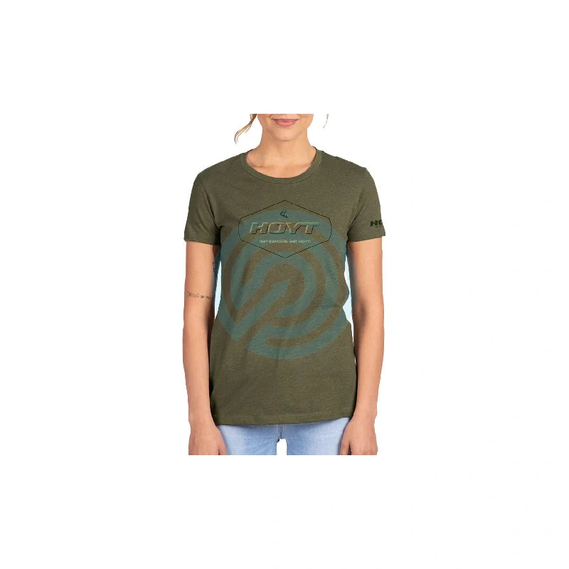 T SHIRT HOYT LADIES SAGE CREST